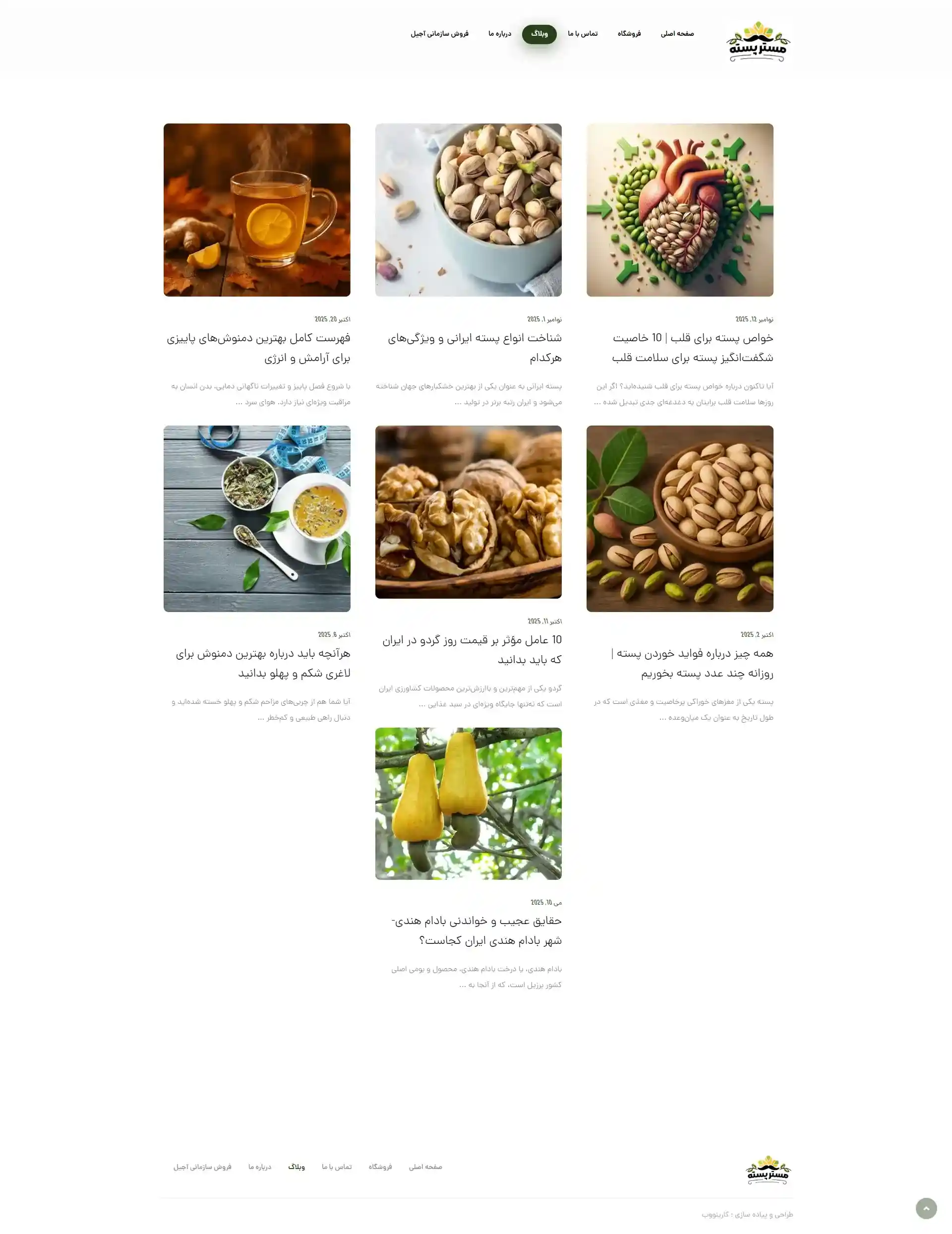 سایت فروشگاهی مسترپسته - تصویر 2